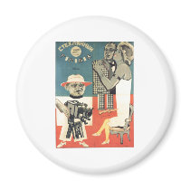 USSR CCCP Cold War Soviet Union Propaganda Posters Magnet