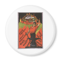 USSR CCCP Cold War Soviet Union Propaganda Posters Refrigerator Magnet
