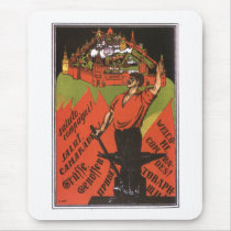 USSR CCCP Cold War Soviet Union Propaganda Posters Mousepad