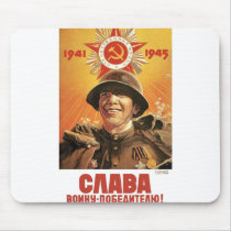 USSR CCCP Cold War Soviet Union Propaganda Posters Mousepad