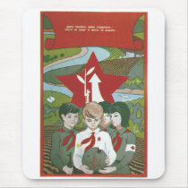 USSR CCCP Cold War Soviet Union Propaganda Posters Mouse Pad