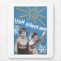 USSR CCCP Cold War Soviet Union Propaganda Posters Mouse Pads