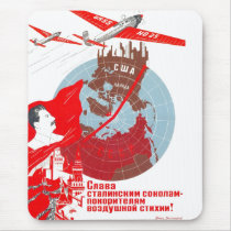 USSR CCCP Cold War Soviet Union Propaganda Posters Mousepad