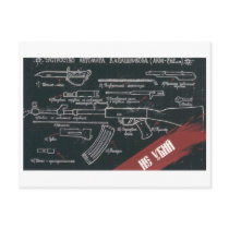 USSR CCCP Cold War Soviet Union Propaganda Posters Post Card