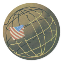 USSR CCCP Cold War Soviet Union Propaganda Posters Round Stickers
