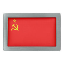 ussr cccp soviet russia communist flag belt buckle