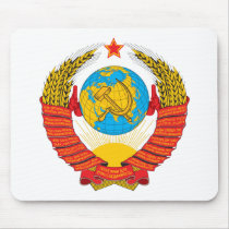 USSR Coat of Arms Mousepad by FlagTshirts USSR Coat of Arms Mousepad