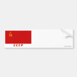 USSR Flag with Initials Bumper Stickers