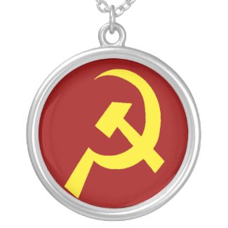 USSR Hammer Sickle Symbol necklace