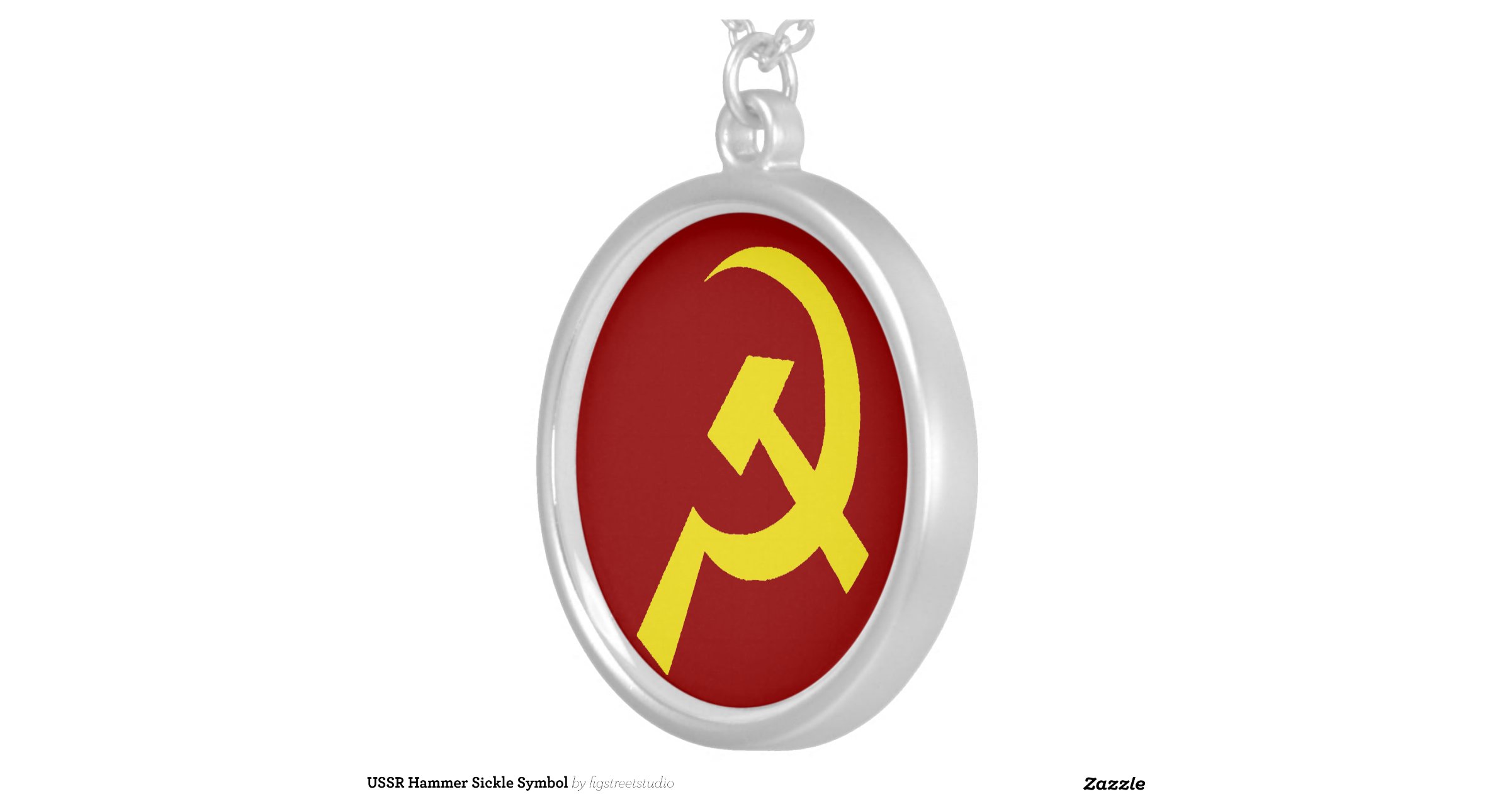 ussr_hammer_sickle_symbol_round_pendant_necklace