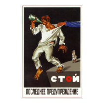 USSR Soviet Union Anti-Alcohol 1929 Print