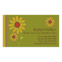 Usted es mi tarjeta de visita del girasol tarjetas de negocio