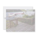 USUganik Lake Cabin Deck and Floatplane Personalized Invitation