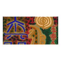 USUI REIKI symbols photo cards by ZAZZLELIST USUI REIKI symbols photo cards