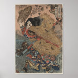 Utagawa Kuniyoshi - Kinhyoshi Yorin woodcut print