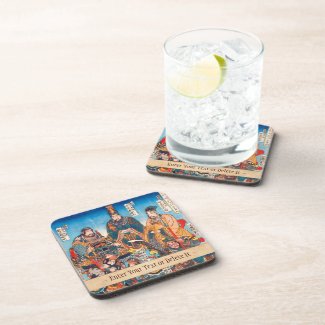 Utagawa Kuniyoshi Legendary Suikoden heroes Drink Coasters