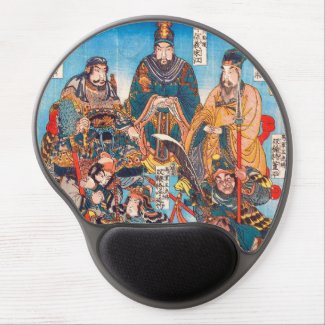 Utagawa Kuniyoshi Legendary Suikoden heroes Gel Mouse Mats