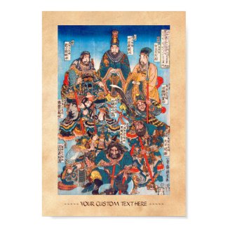 Utagawa Kuniyoshi Legendary Suikoden heroes Poster