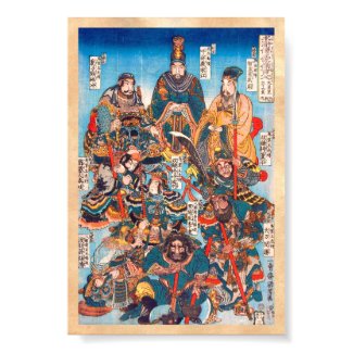 Utagawa Kuniyoshi Legendary Suikoden heroes Poster