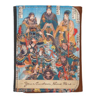 Utagawa Kuniyoshi Legendary Suikoden heroes Leather Wallets