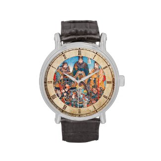 Utagawa Kuniyoshi Legendary Suikoden heroes Wrist Watch