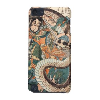 Utagawa Kuniyoshi suikoden hero fighting snake art