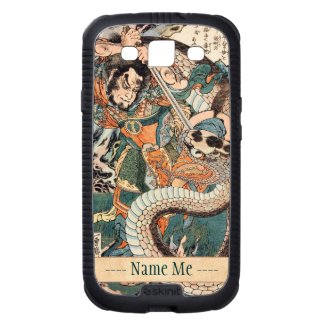 Utagawa Kuniyoshi suikoden hero fighting snake art Samsung Galaxy S3 Covers