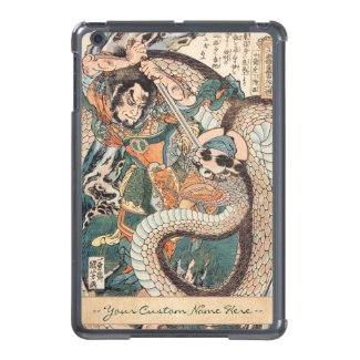 Utagawa Kuniyoshi suikoden hero fighting snake art iPad Mini Covers
