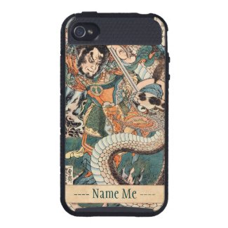 Utagawa Kuniyoshi suikoden hero fighting snake art iPhone 4 Cover