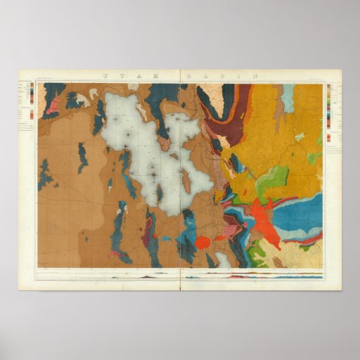 Utah Basin Geological Print
