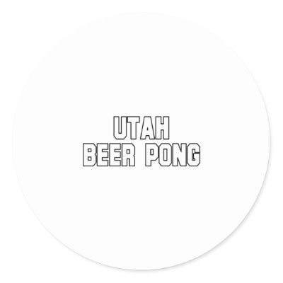 beer pong cake. Utah Beer Pong Stickers by