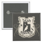 Utah Birder Shield Square Button