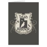 Utah Birder Shield Note Card