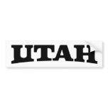 UTAH BUMPER STICKERS