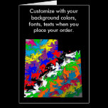 Utah Customize colorful card how you want it cards