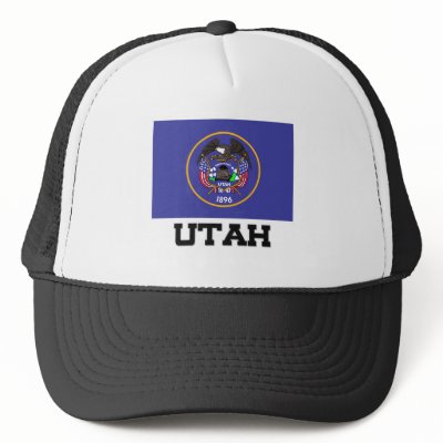 Utah Flag Trucker Hat by tshirtshirts