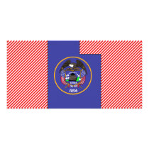 Utah Flag Map photo cards by usaflags Utah Flag Map photo cards