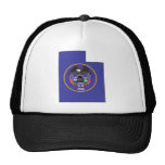 Utah Flag Map Trucker Hat
