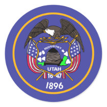 Utah Flag stickers