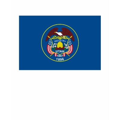Utah Flag T-shirt by FlagTshirts