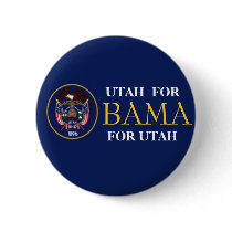 UTAH FOR OBAMA Button by elfyboy UTAH FOR OBAMA Button