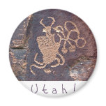 Utah Petroglyph Rock Art Refrigerator Magnets