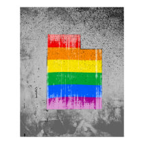 UTAH PRIDE - DISTRESSED -.png Print