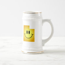 Utah Smiley Face Coffee Mugs
