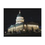 Utah State Capitol at Night - Salt Lake City Post Cards