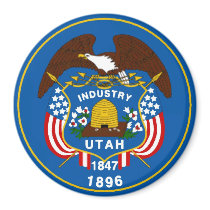 Utah State Flag Magnet by deesbasenjis Utah State Flag Magnet