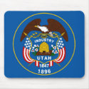 Utah State Flag Mousepad by deesbasenjis Utah State Flag Mousepad