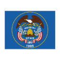 Utah State Flag Postcard by deesbasenjis Utah State Flag Postcard