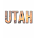 Utah Sunset in Letters t-shirts