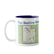 Utah Symbols & Map mugs by archemedes Utah Symbols & Map mugs